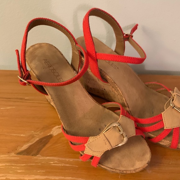 Areosoles Shoes - Canvas wedge sandals